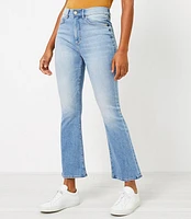 The Petite Maternity Kick Crop Jean Light Indigo