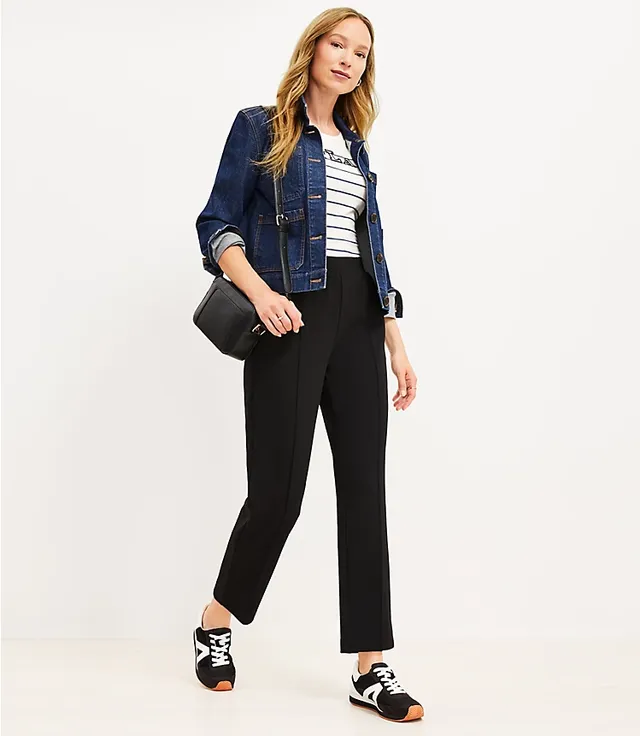 LOFT Tall Pintucked Fluid Taper Pants