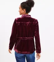 Velvet Utility Jacket