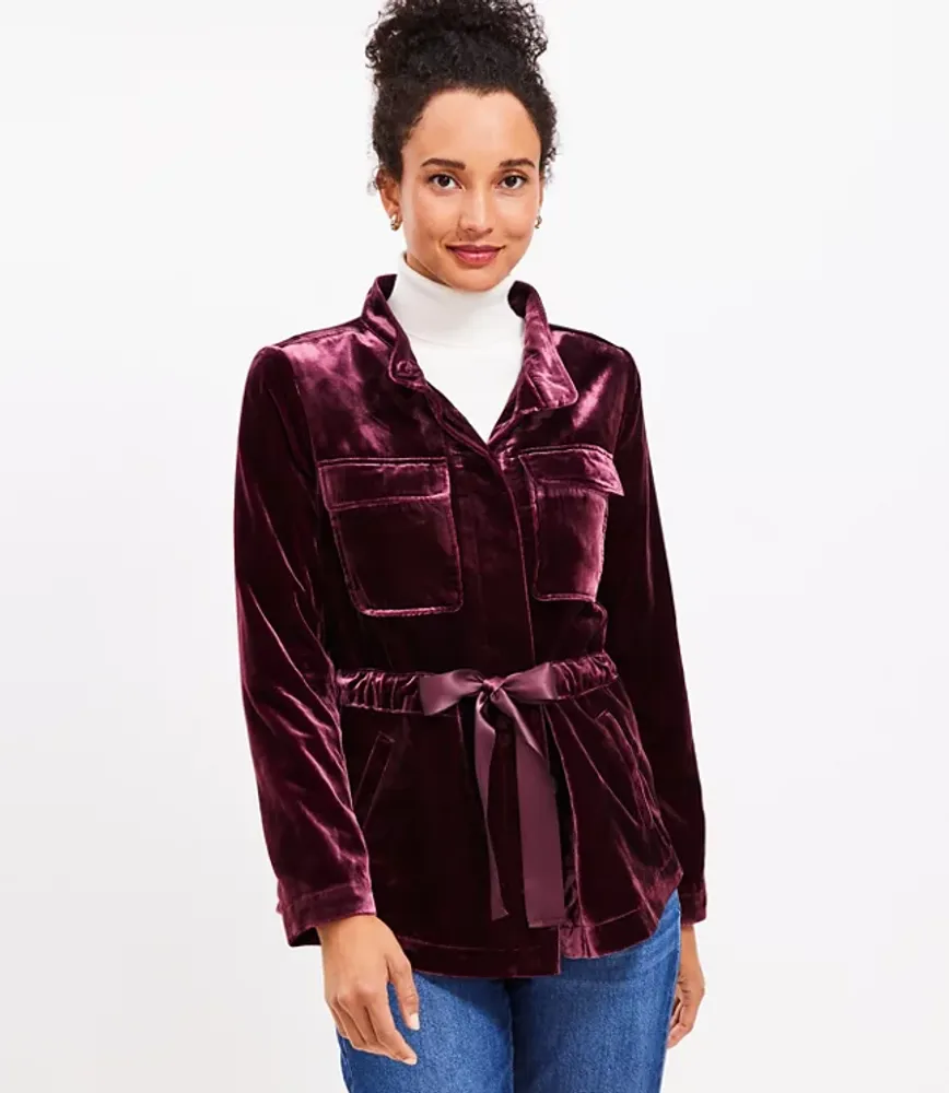 Velvet Utility Jacket