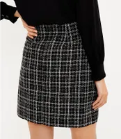 Shimmer Tweed Pocket Skirt
