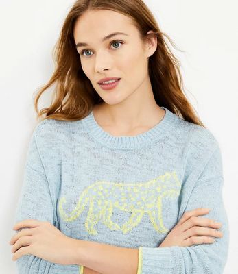 Lou & Grey Leopard Sweater | LOFT