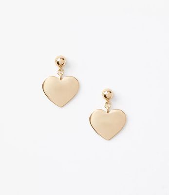 Heart Drop Earrings | LOFT