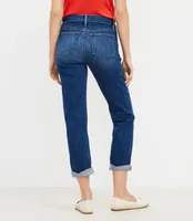 Super Soft Girlfriend Jeans Bright Mid Indigo Wash