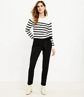 Petite Devin Tie Waist Slim Pants