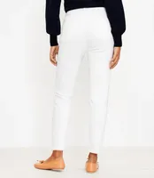 Curvy High Rise Frayed Skinny Jeans White