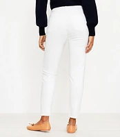 Tall Curvy High Rise Frayed Skinny Jeans White