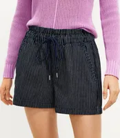 Denim Emory Shorts Navy Pinstripe