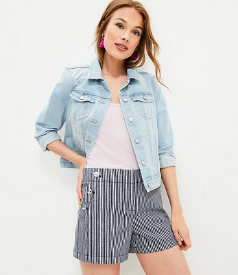 Petite Sailor Riviera Shorts Stripe