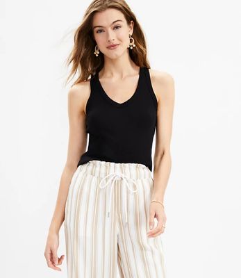 Petite Essential V-Neck Tank | LOFT