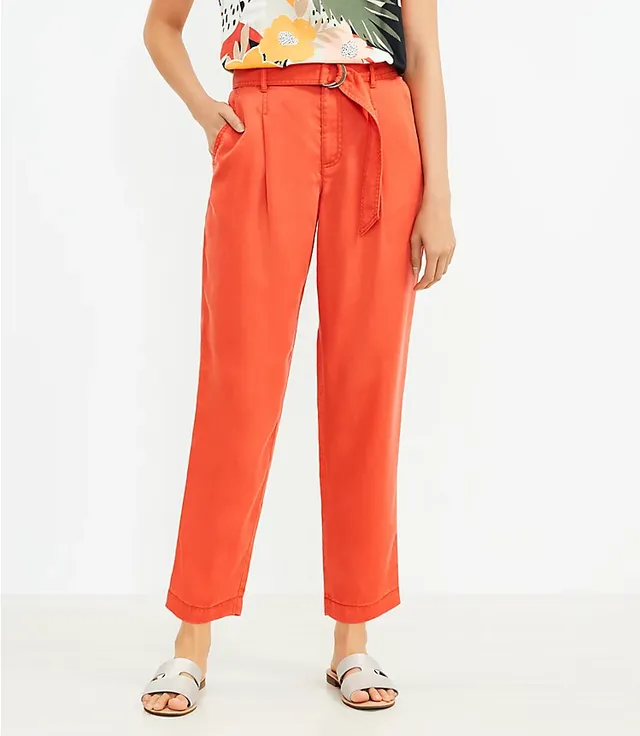 Zara BELTED TAPERED PANTS