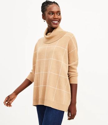 LOFT Turtleneck Poncho Sweater LOFT Bridge Street Town