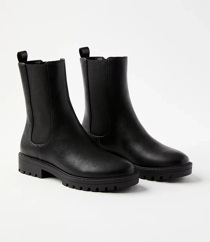 Lug Sole Chelsea Boots