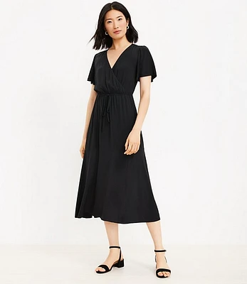 Petite Midi Wrap Dress