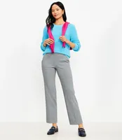 Pull On Straight Pants Houndstooth Ponte