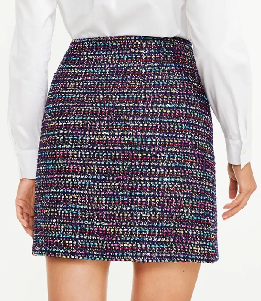 Shimmer Textured Shift Skirt
