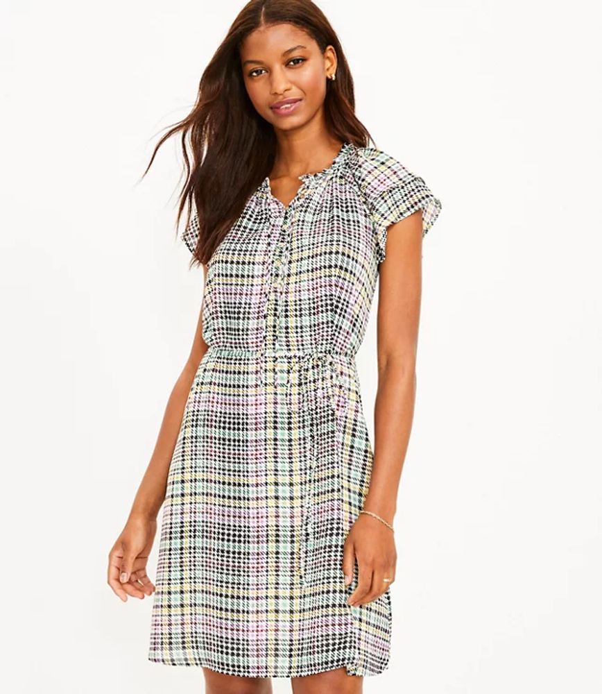 plaid loft dress