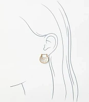 Mother Of Pearl Hoop Earrings