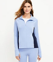 Lou & Grey Colorblock Luvstretch Zip Jacket