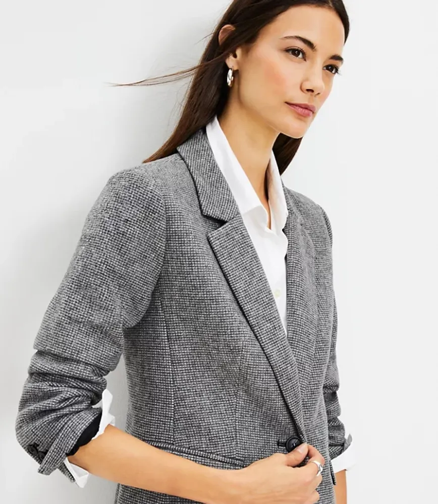 Brushed Knit Modern Blazer