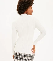 Ribbed Turtleneck Sweater