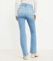 High Rise Slim Flare Jeans Bright Indigo Wash