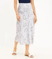 Paisley Bias Midi Skirt