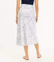 Paisley Bias Midi Skirt