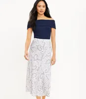 Paisley Bias Midi Skirt