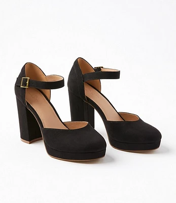 Ankle Strap Platform Heels