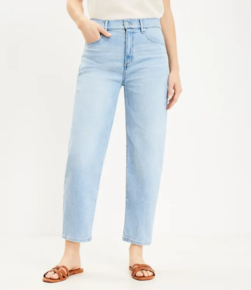 High Rise Barrel Jeans