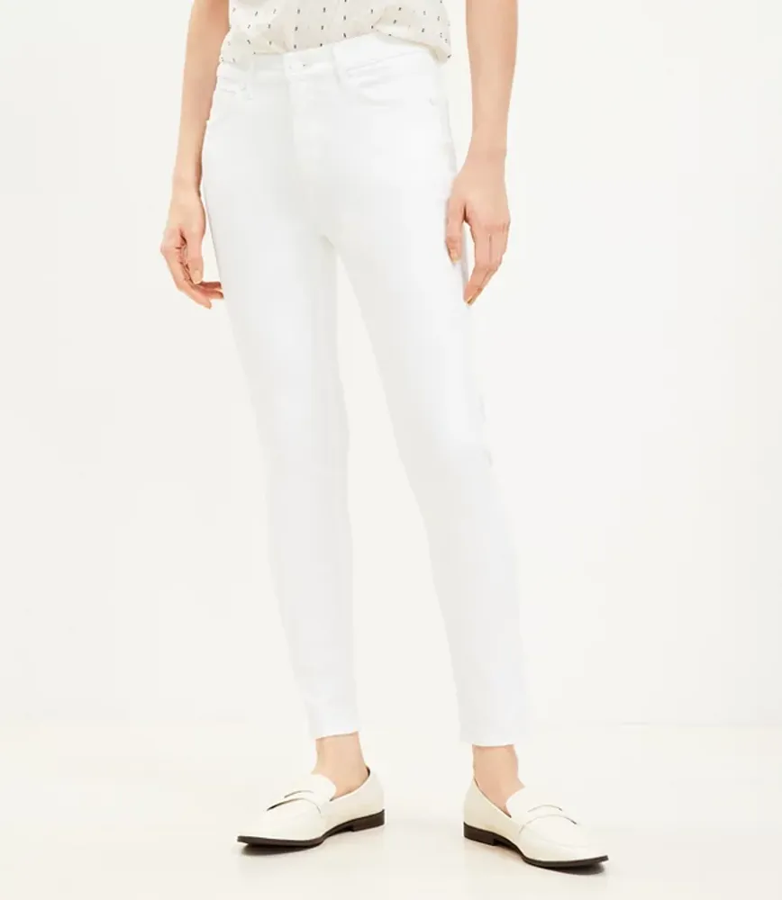 Mid Rise Skinny Jeans White
