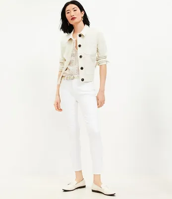 Mid Rise Skinny Jeans White