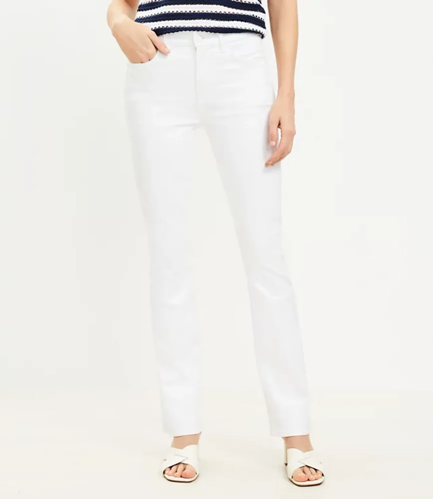 Mid Rise Boot Jean White