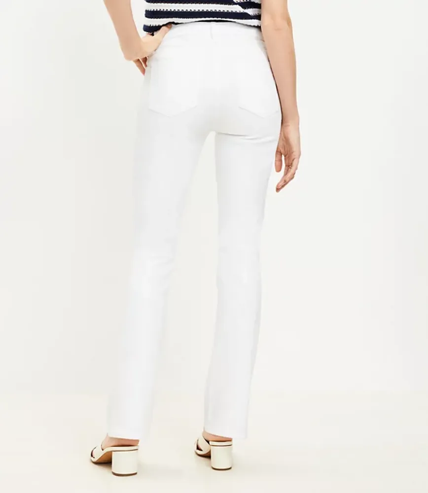 Mid Rise Boot Jean White