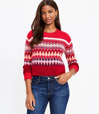 Petite Fair Isle Everyday Sweater | LOFT