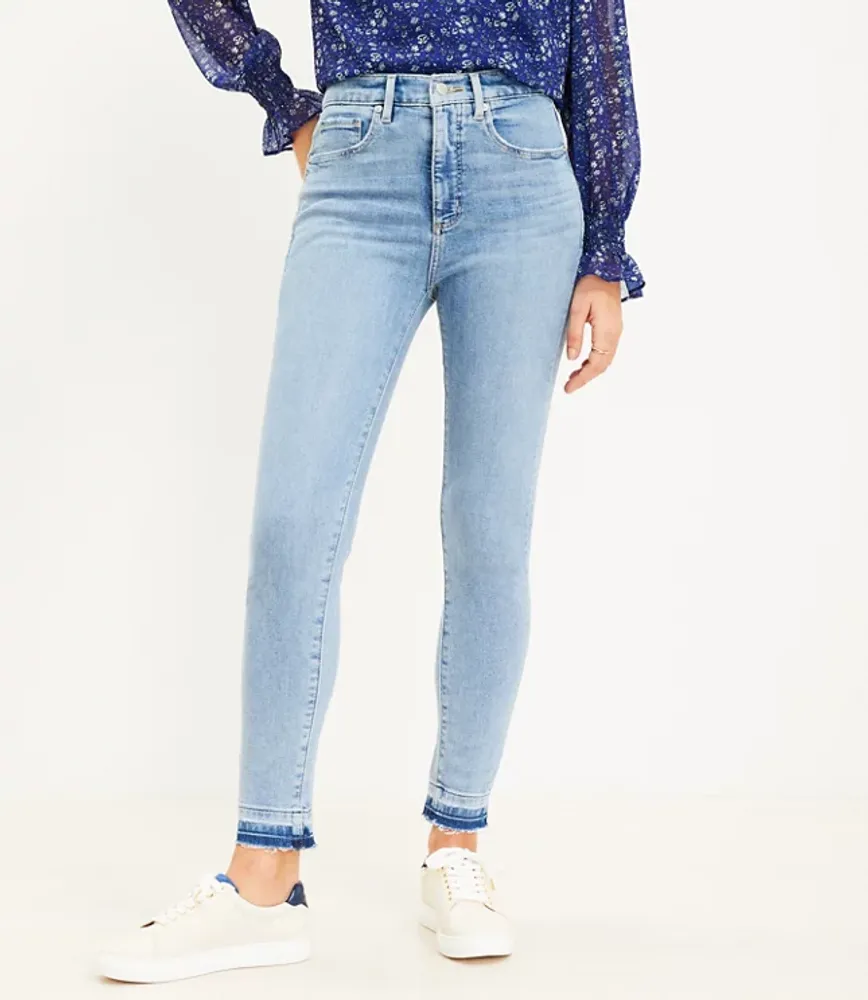 Petite High Rise Skinny Jeans Staple Light Indigo Wash