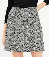 Floral Seamed Skirt