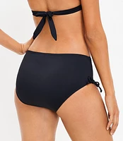 LOFT Beach Side Tie Shirred Bikini Bottom