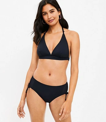 LOFT Beach Side Tie Shirred Bikini Bottom