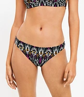 LOFT Beach Multicolored Ikat Classic Bikini Bottom