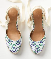 Floral Espadrille Wedges