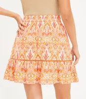 Paisley Flounce Skirt