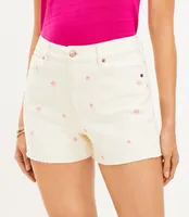 Star Fresh Cut High Rise Off Denim Shorts