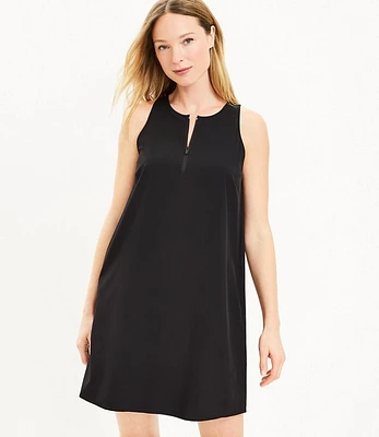 Lou & Grey Wanderweave Zip Halter Pocket Dress