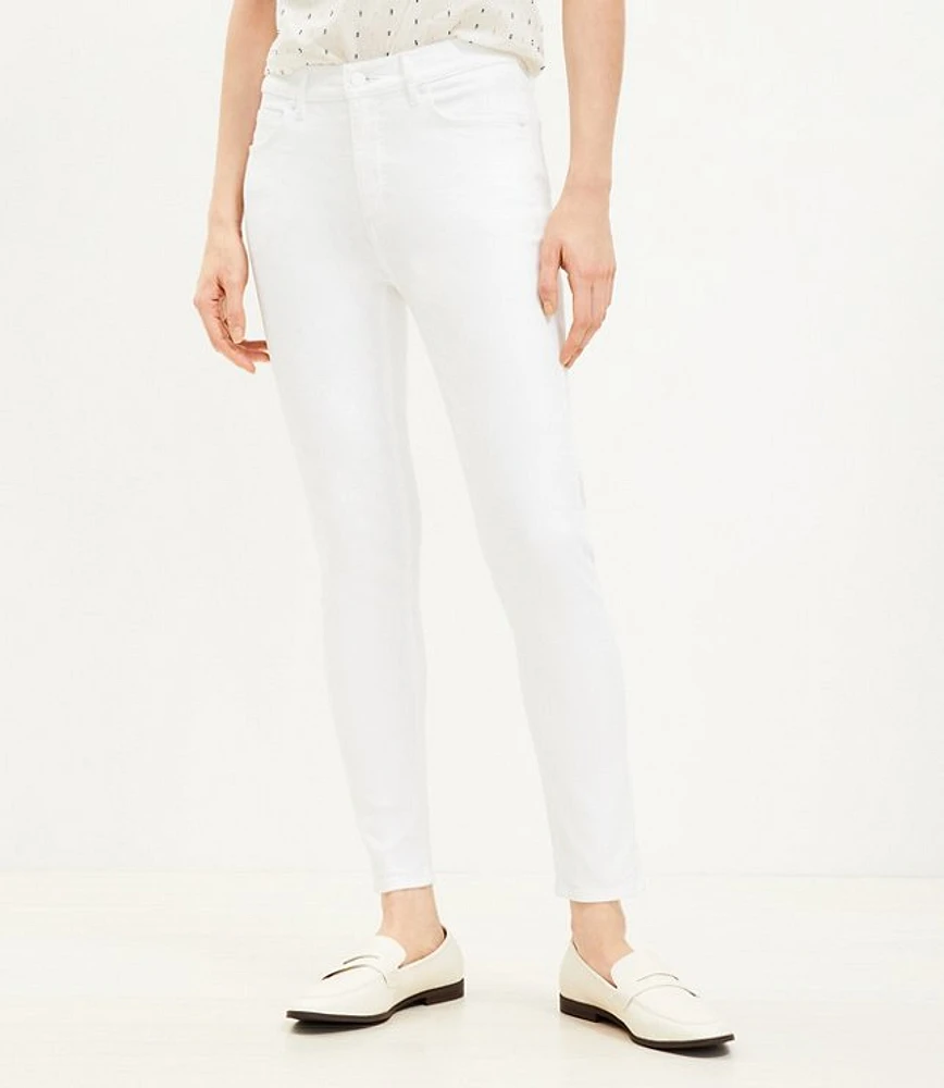 Tall Mid Rise Skinny Jeans White