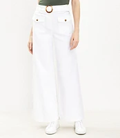 Belted Pants Pique