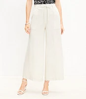 Breezy Wide Leg Pants Linen Blend