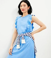 Petite Ruffle Tiered Midi Dress