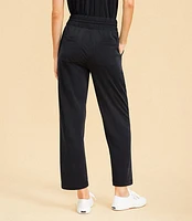 Lou & Grey Sandwashed Straight Crop Drawstring Pants